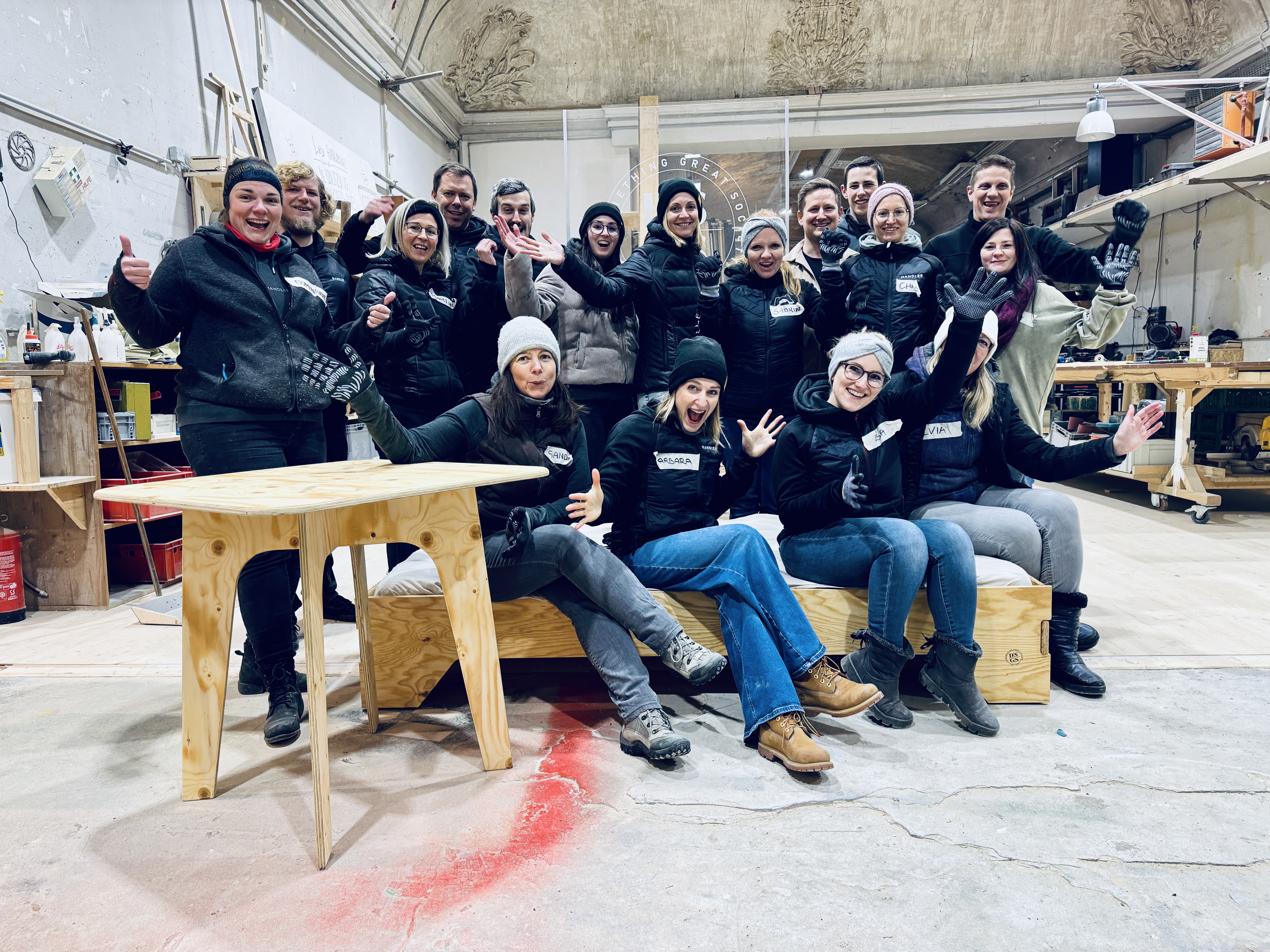 Gruppe beim Teamworkshop · DSGS